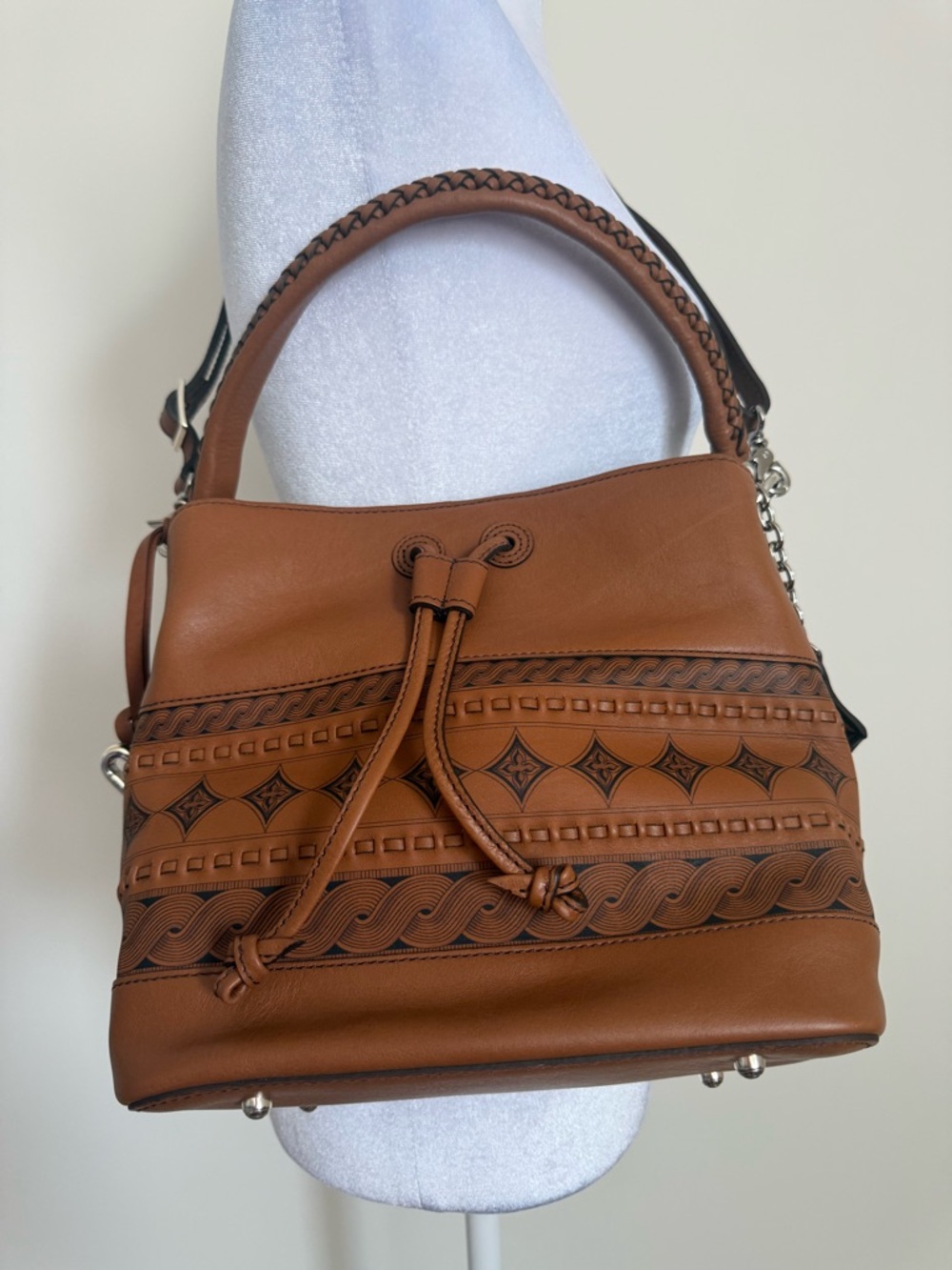 Brighton Tan Leather Ferrara Vellera crossbody bag like new condition
